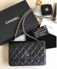 Сумка Ch*nel WOC Wallet On Chain Caviar Black